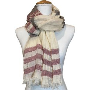 Cozy Lightweight Cotton Scarf.  Size OS